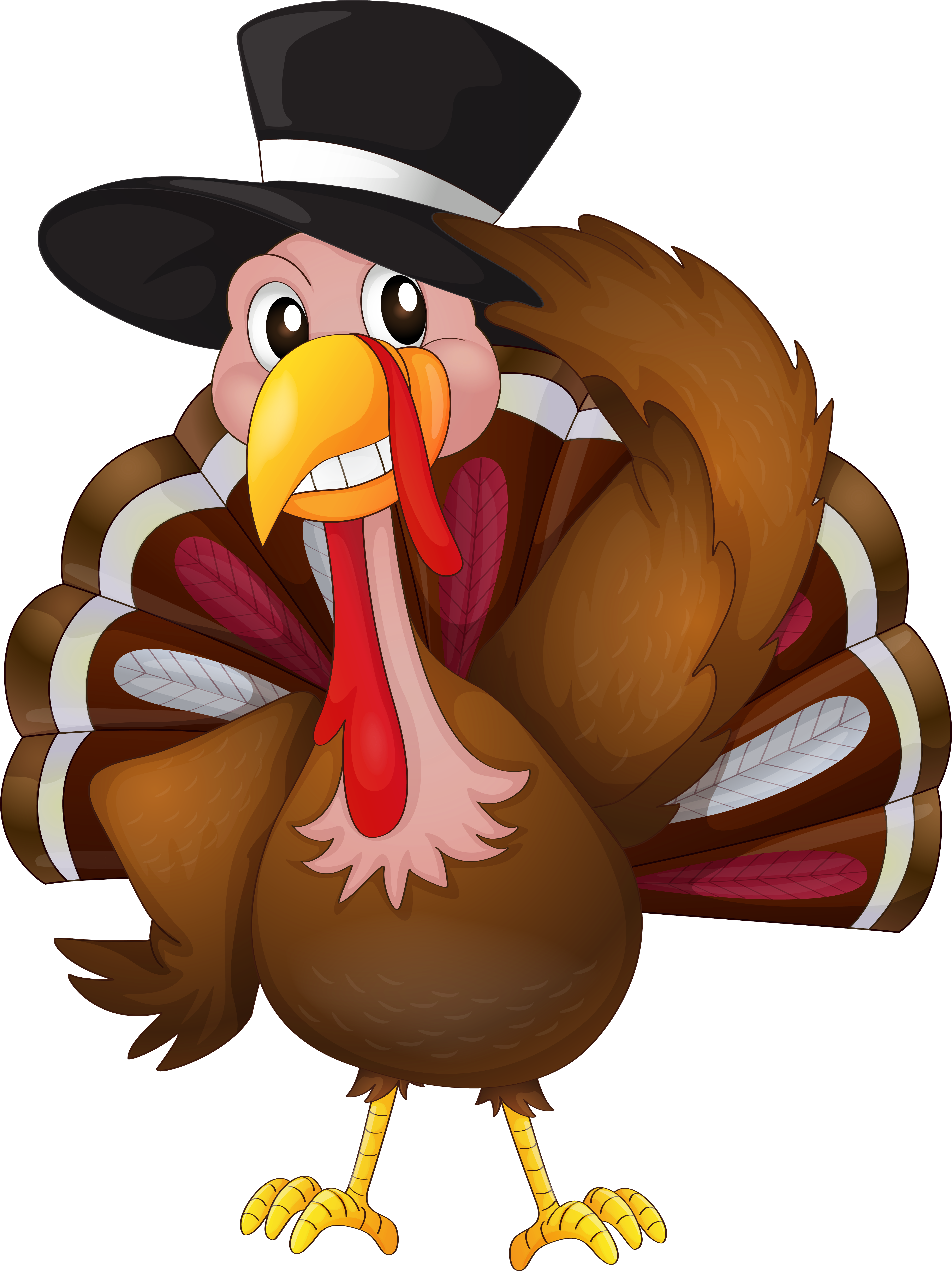 Easy Turkey Clipart At Getdrawings - Turkey Trot Thanksgiving Coloring Book [book] (4855x6479), Png Download