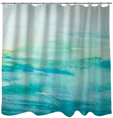 Color Strokes Watercolor Painting Art Shower Curtain - Window Covering (400x400), Png Download