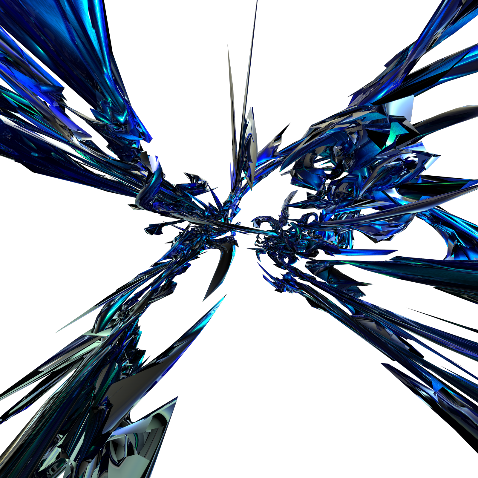 Go To Image - Blue C4d Abstract (1600x1600), Png Download