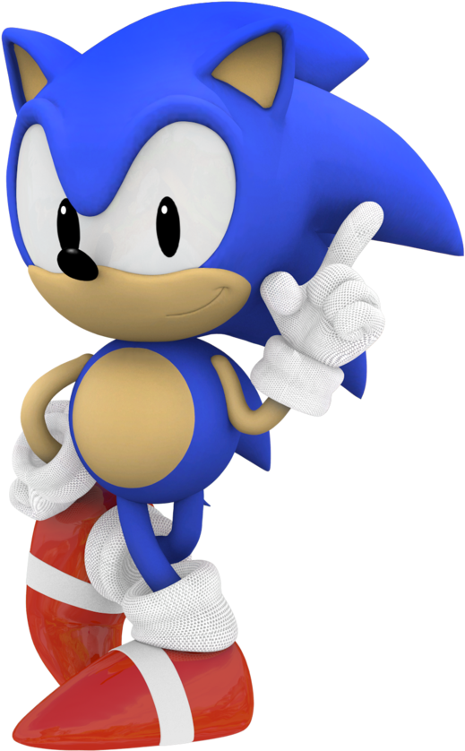 Photo - Classic Sonic Sonic Run (530x742), Png Download