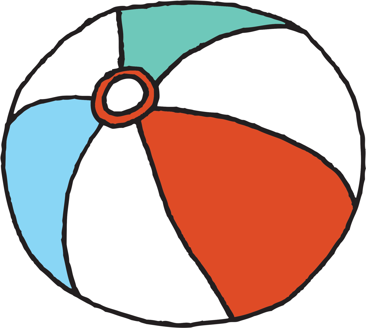 Download Beach Ball - Small Beach Ball Cartoon PNG Image with No Background  
