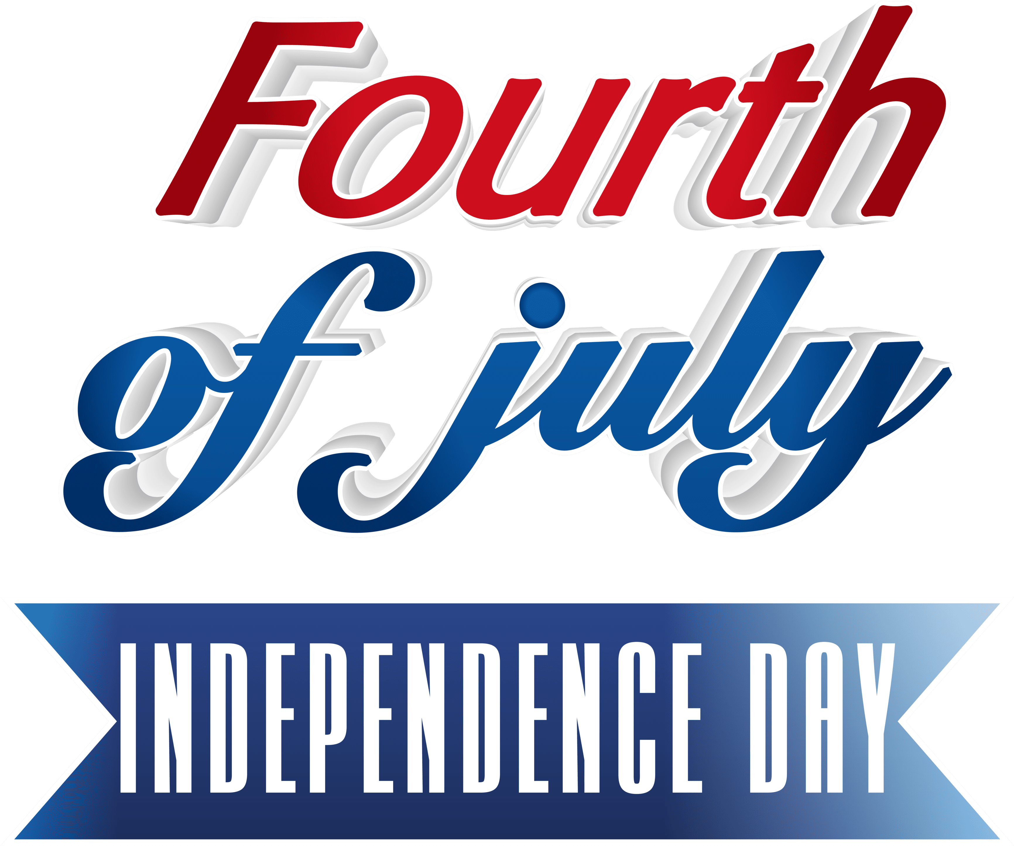 Happy 4th Of July Png (3500x2918), Png Download