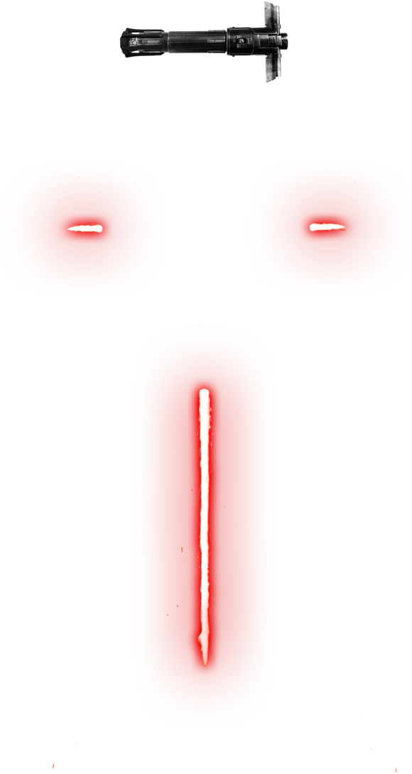 Kylo Ren Lightsaber Png Banner Black And White - Kylo Ren Lightsaber Png (717x1115), Png Download