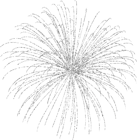Fireworks Clipart Silver - Clip Art (449x458), Png Download