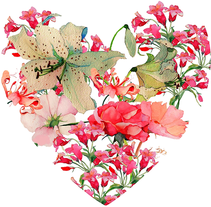 Consider This Hippie - Heart Of Flowers (500x500), Png Download