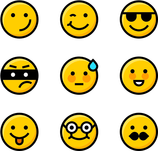 Emojis Collection - Emoticon Icon (600x564), Png Download