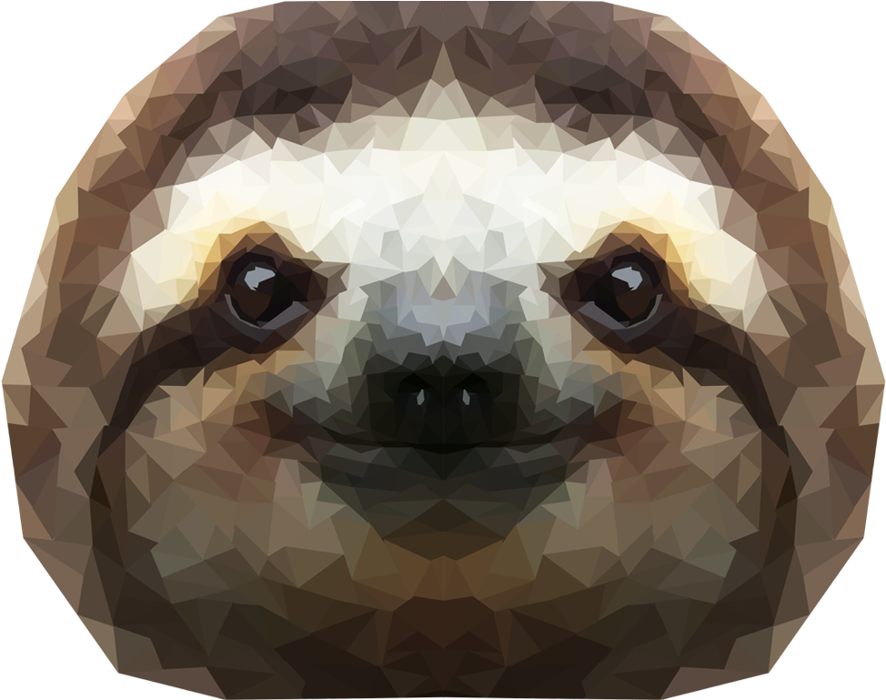 Sloth Vector Low Poly - Indian Cobra (1185x1064), Png Download