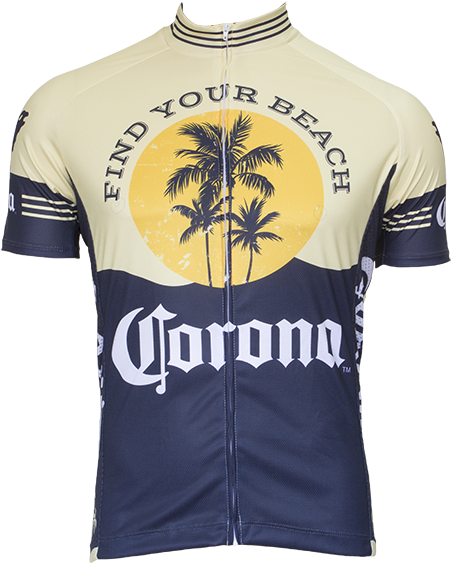 Corona Extra Retro Cycling Jersey - Navy & Yellow Aguilas Del America Replica Jersey (600x600), Png Download