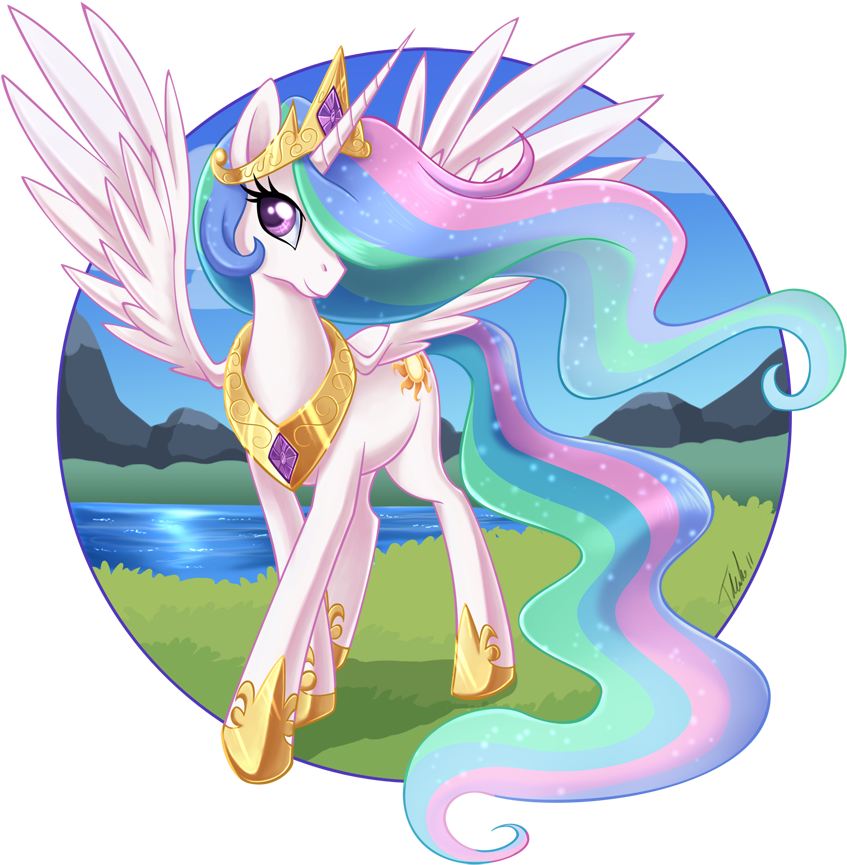 Char-princess Celestia - Princesa Celestia (900x916), Png Download