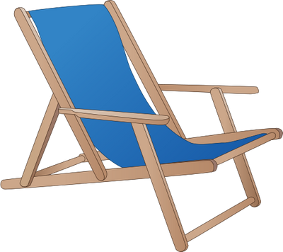 Beach - Beach Chair Clipart Png (400x356), Png Download