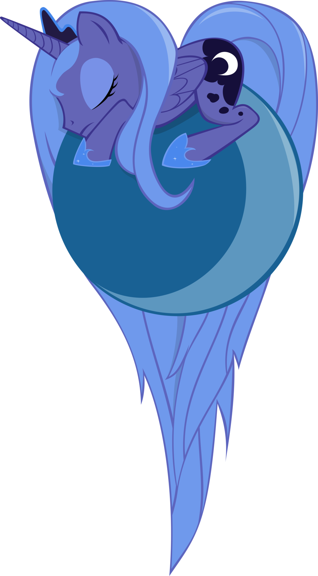 Image Princess Luna By Artist Guandi97 Png My Little - My Little Pony Princesse Luna (1024x1853), Png Download