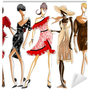 Add Depth To Fashion Illustrations (400x400), Png Download