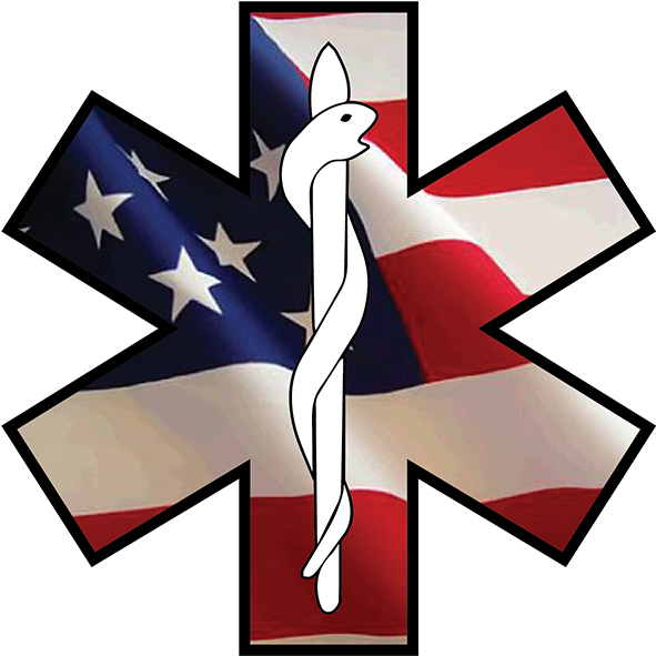 Star Of Life Emergency Ems Decal - Usa 4x6ft Poly Usa Flag Usa46 (600x600), Png Download