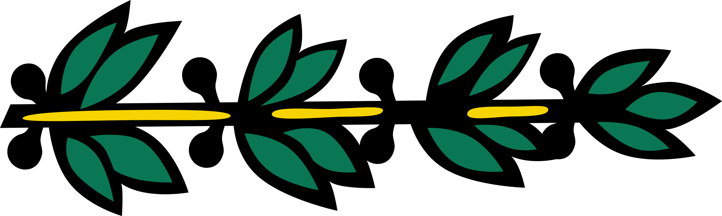 This Free Icons Png Design Of Olive Branch 3 (2400x720), Png Download