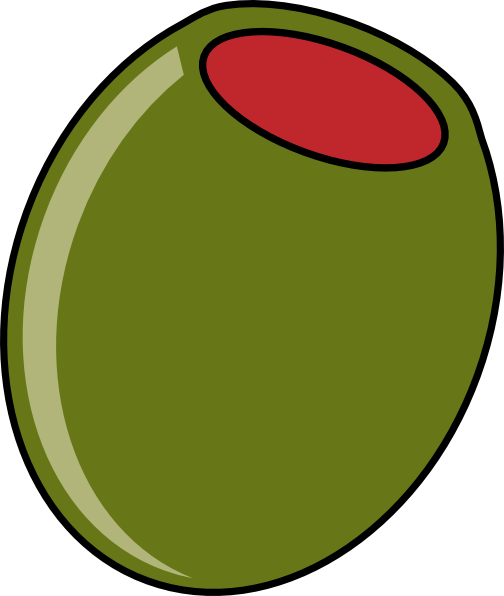 Olive At 20 Deg - Olive Clip Art (504x596), Png Download