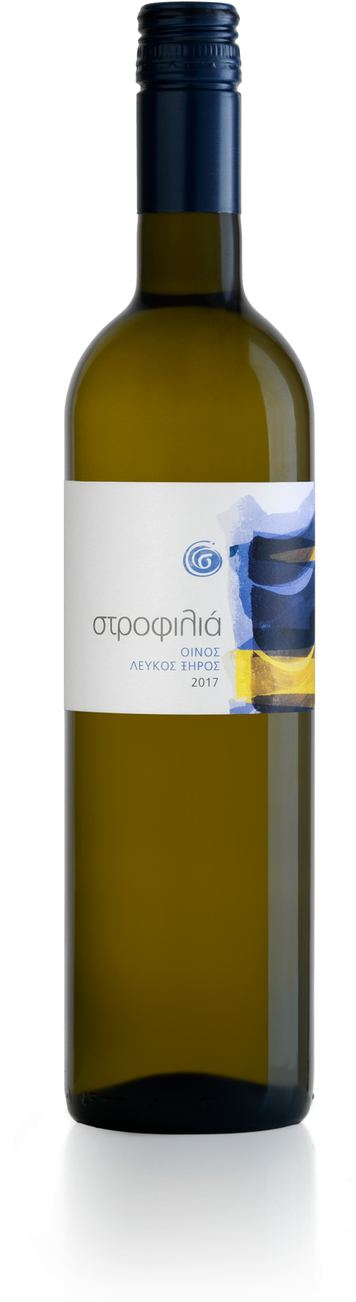 Strofilia White - Glass Bottle (1200x3000), Png Download