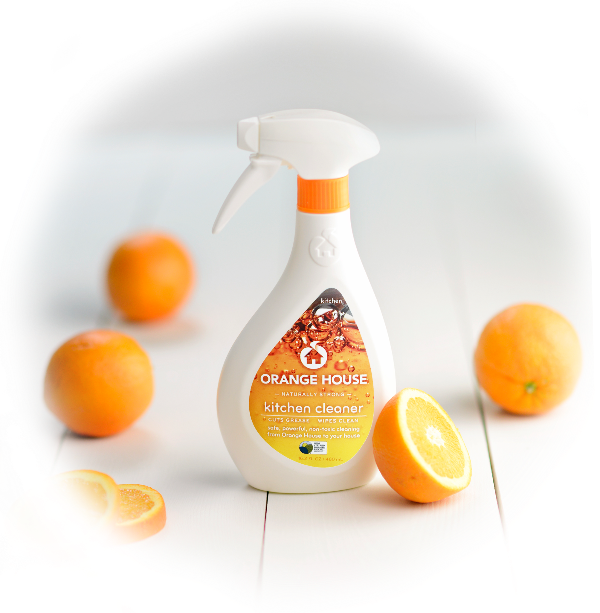 Orange House Kitchen Cleaner - House (2048x2048), Png Download