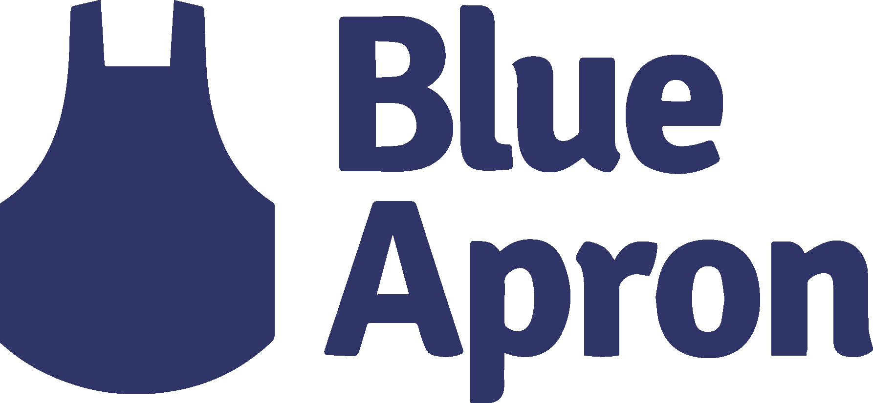 Blue Apron Logo - Blue Apron Logo Png (1786x826), Png Download