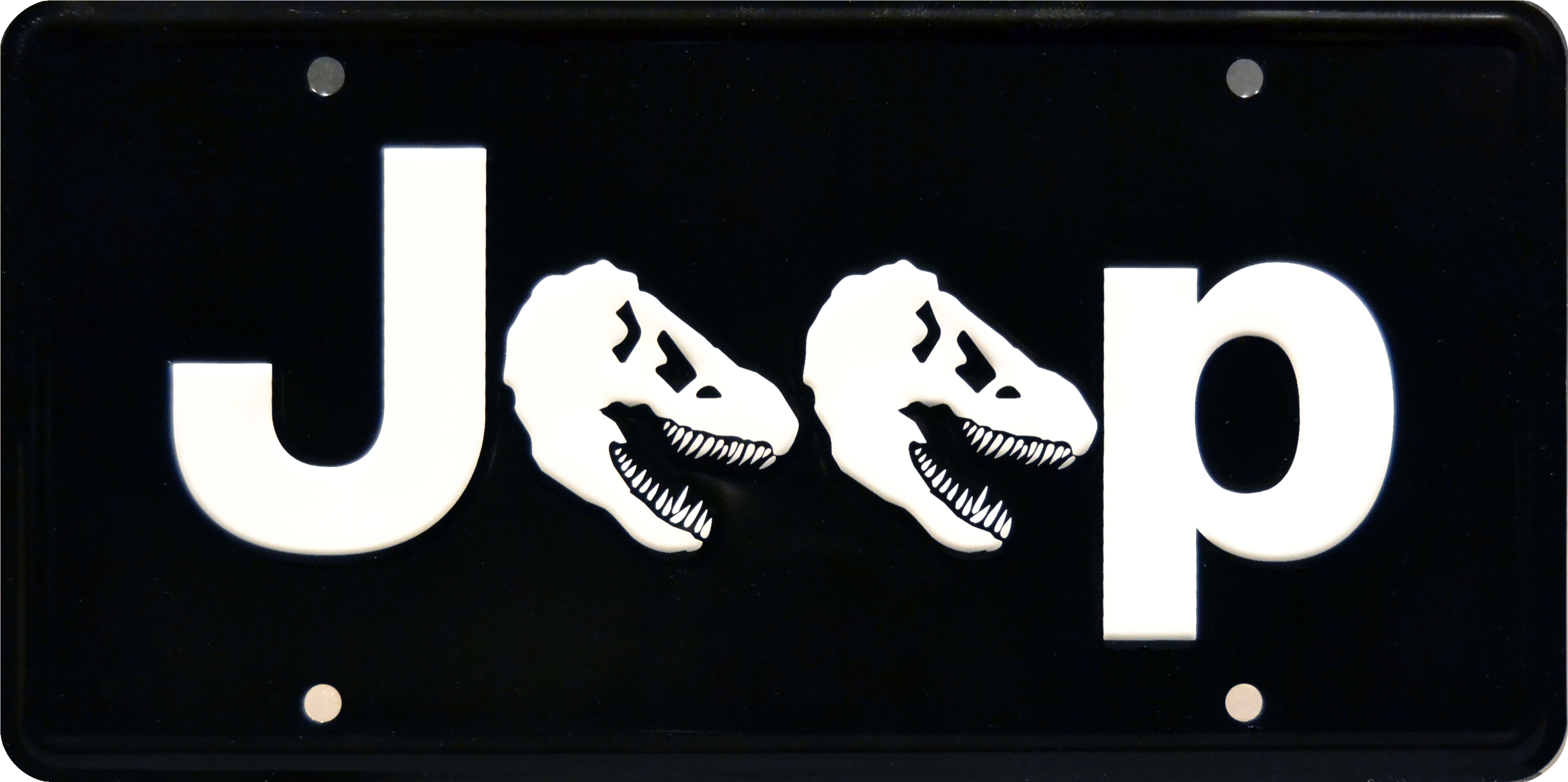 Dino Jeep Prop Plate Movie Memorabilia From Jurassic - Jeep Logo With Dinosaur (4200x2400), Png Download