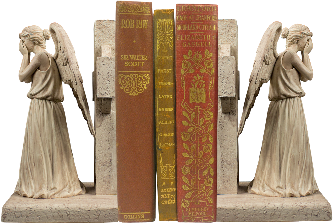 Weeping Angel Bookends By Ikon Collectables - Doctor Who Weeping Angels Bookends (1126x762), Png Download