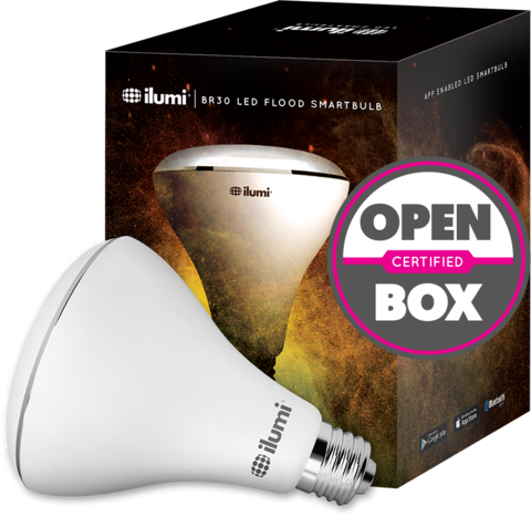 Indoor Br30 Flood Led Smart Light Bulb - Ilumi Br30 Adjustable White Led Flood Smartbulb Mlbr302t (480x466), Png Download
