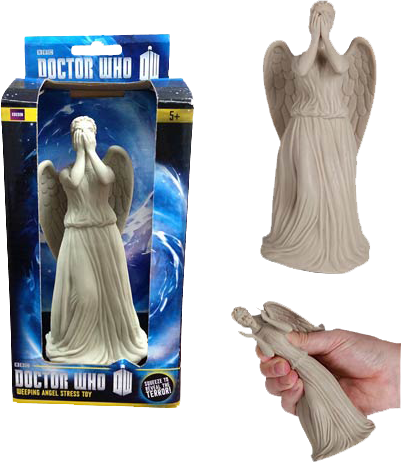 Weeping Angel Stress Toy - Doctor Who Weeping Angel Stress Toy - White (401x462), Png Download