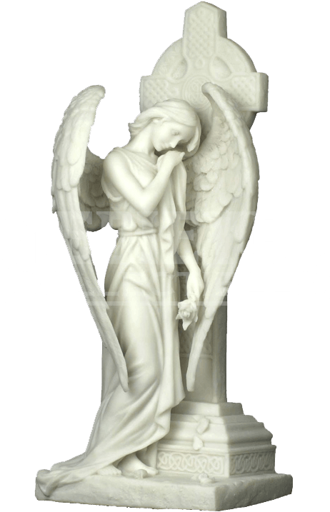 Weeping Angel At Celtic Cross (733x733), Png Download