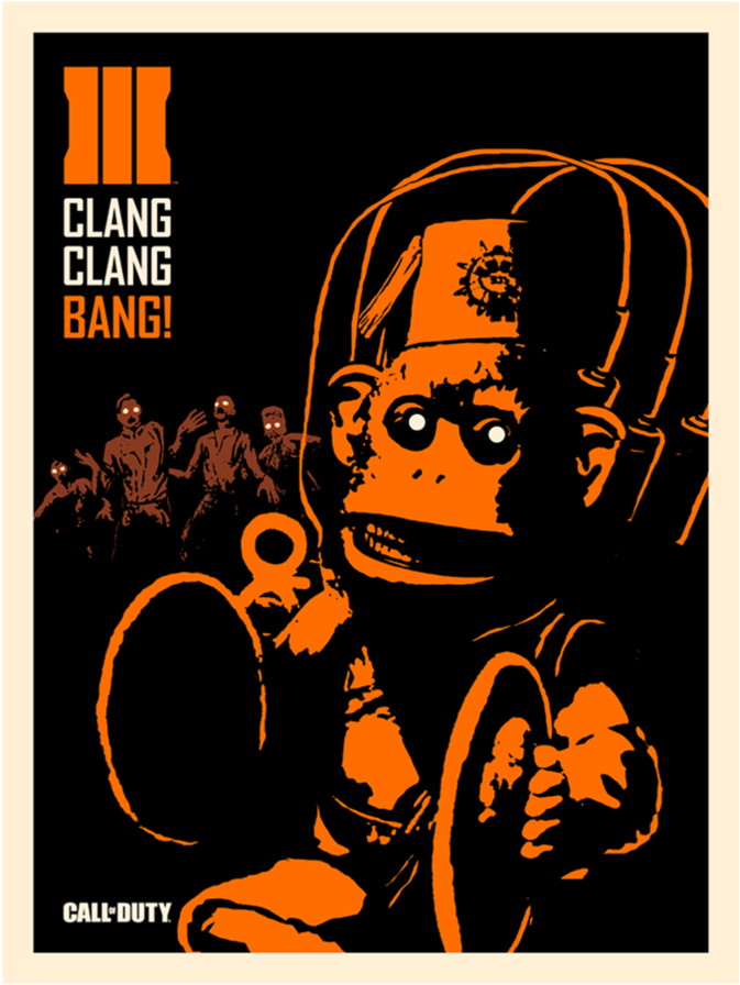 Limited Edition Monkey Bomb Art Print - Call Of Duty (1024x1024), Png Download