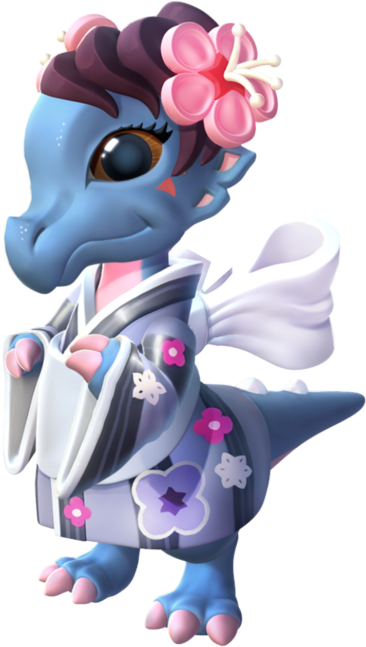 Cherry Blossom Dragon - Dragon Ml Flor De Cerezo (713x1260), Png Download