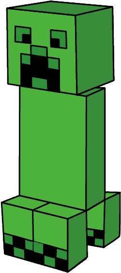 Image Library Download How To Draw A Minecraft Creeper - Minecraft (678x600), Png Download