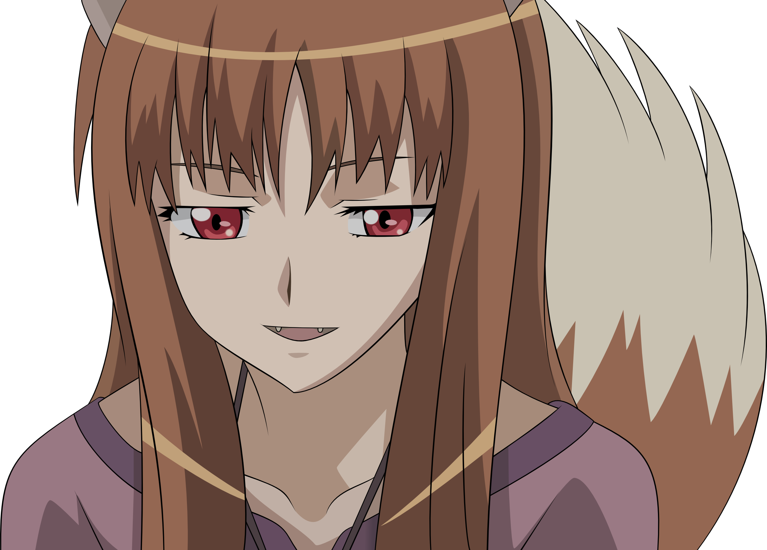 Download Png - Spice And Wolf (2560x1838), Png Download