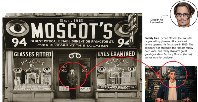 Storefront And Zachary Moscot - Moscot Eyewear (652x348), Png Download