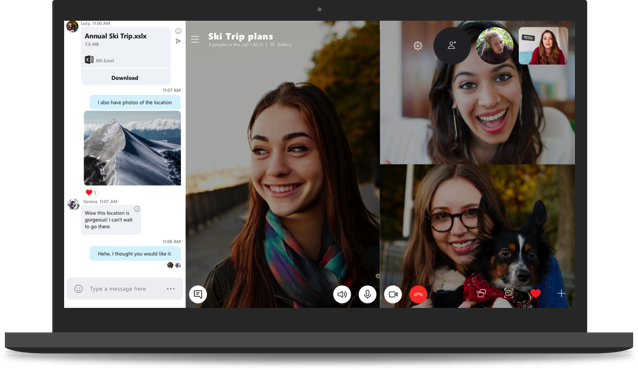 0 Arrives To Replace Classic - Skype Classic (638x370), Png Download