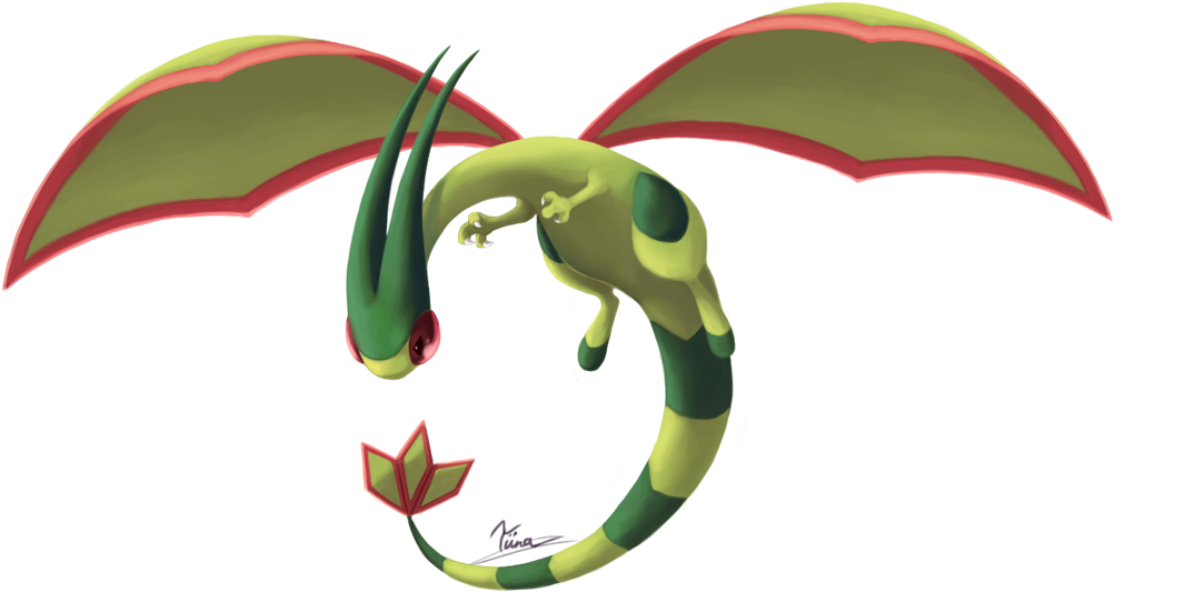 292kib, 1100x676, Flygon By Tipetsu-d4c39qe - Flygon (1100x676), Png Download