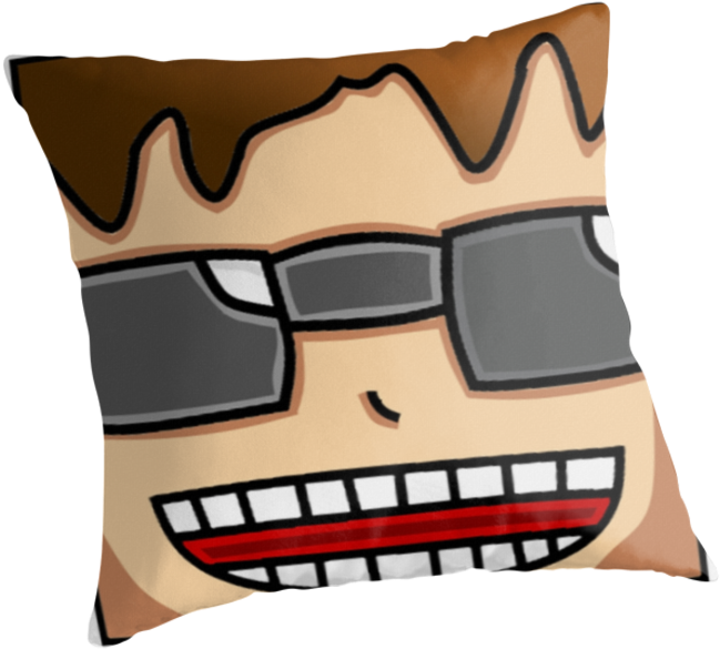 Minecraft Face Design - Throw Pillow (875x875), Png Download