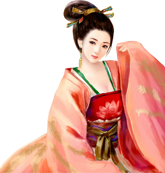 Asian - Bijin (658x689), Png Download