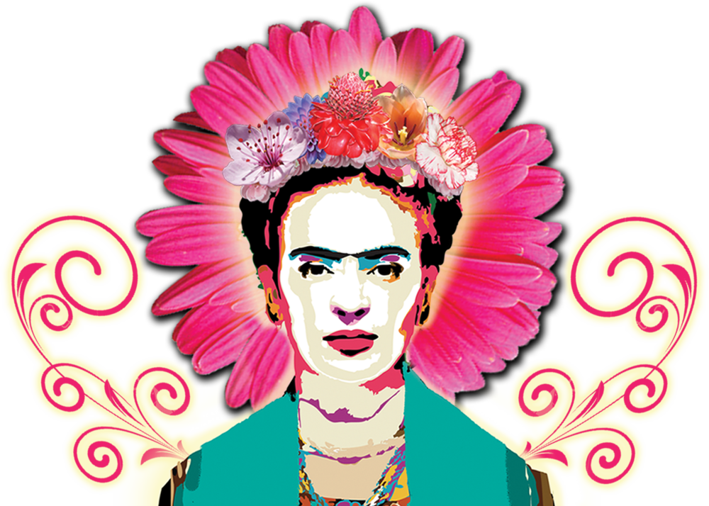 2016 Frida Kahlo Art & Music Festival Thehollywoodtimes - Frida Kahlo Face Png (1000x714), Png Download