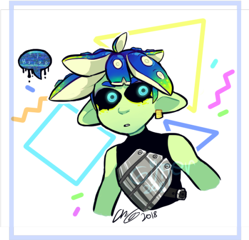 My Splatoon Oc Static Theyre A Sanitized Octoling That - Cartoon (500x547), Png Download
