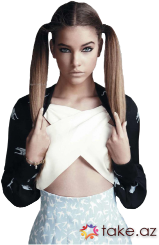 Barbara Palvin Sevənlər Üçün - Barbara Palvin Pigtails (369x500), Png Download