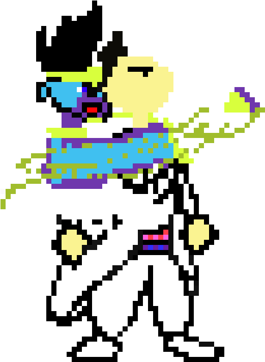 Jotaro Kujo - Pixel Art (570x770), Png Download