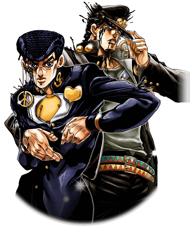 Unit Josuke Higashikata And Jotaro Kujo - Josuke And Jotaro (720x800), Png Download