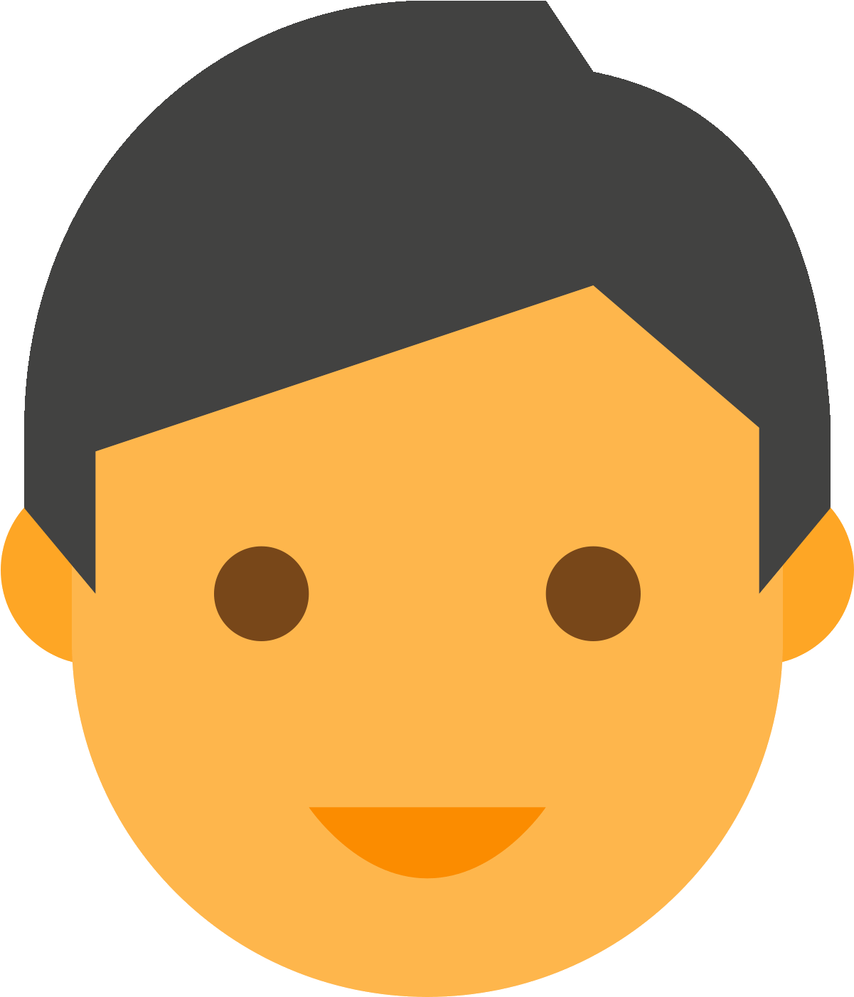 User Male Icon - Head Icon (1600x1600), Png Download