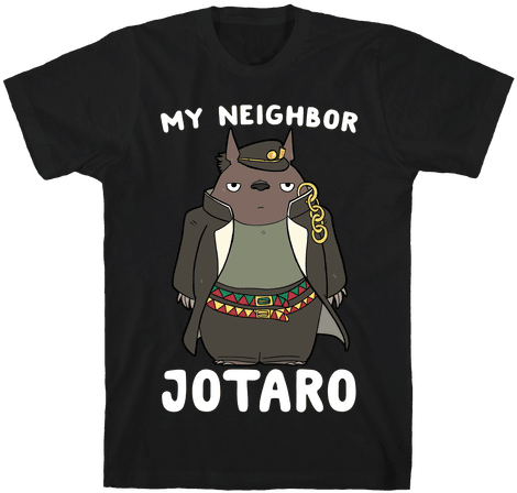 My Neighbor Jotaro Mens T-shirt - Am Small And Sensitive But Also Fight Me (484x484), Png Download