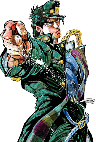 Reseña De Jojo's Bizarre Adventure Stardust Crusaders - Jojo's Bizarre Adventure Jotaro Pose (325x481), Png Download