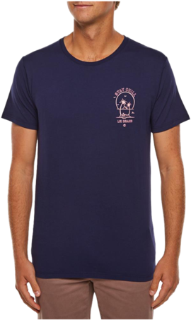 Lki Maui Mens T-shirt Navy - T-shirt (286x480), Png Download