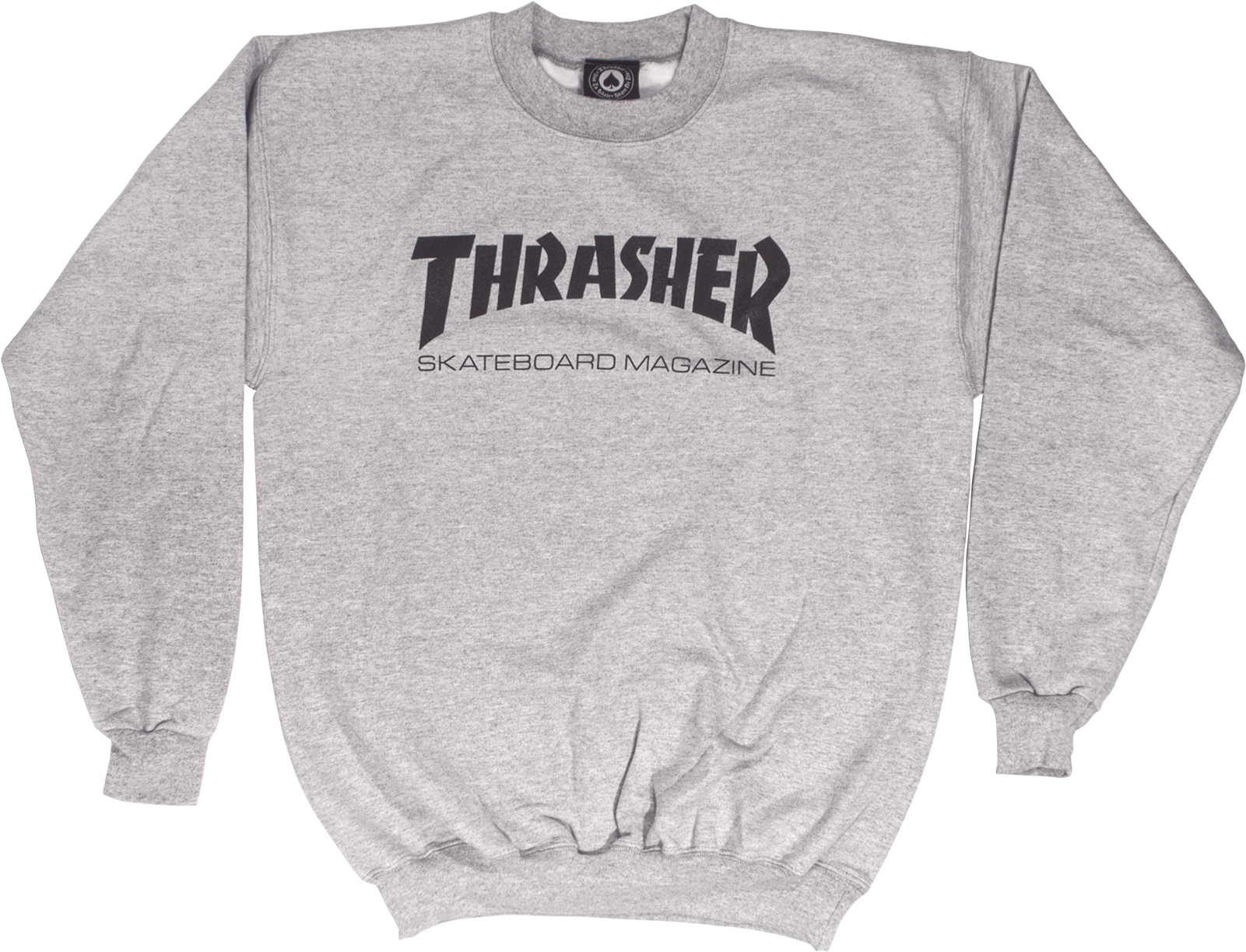 Thrasher Skate Mag Crew Sweatshirt - Grey Long Sleeve Thrasher Shirt (1600x1600), Png Download