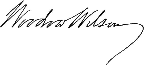 Teddy Kennedy - - President Woodrow Wilson Signature (685x318), Png Download