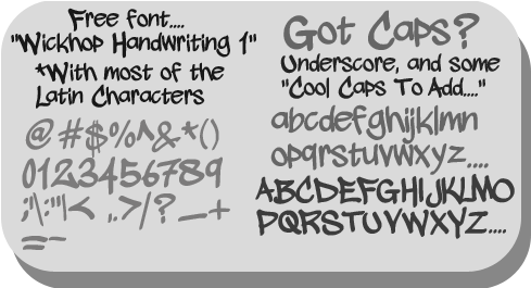 Sample Image Of Wickhop Handwriting Font By Wickhop - Baby Panda Throw Blanket (500x264), Png Download