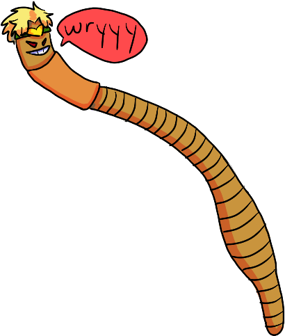 Yeah, I Drew Dio As A Worm For This - Dio Brando (600x750), Png Download