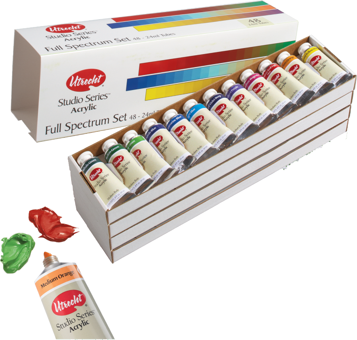 Acrylic Paint Set - Ice Cream (1245x1187), Png Download